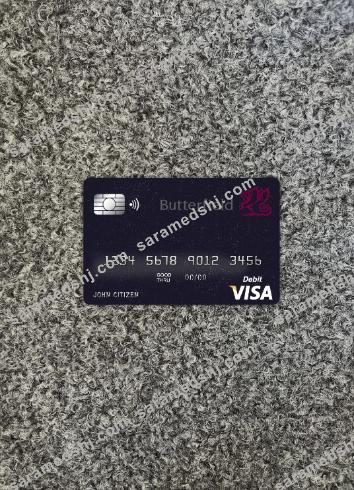 Barbados Butterfield bank visa card photolook front
